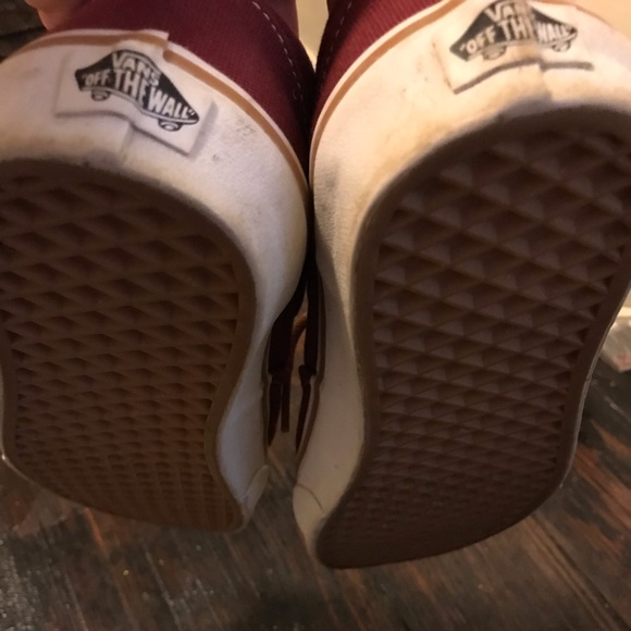 Maroon and Tan vans - Picture 2 of 3